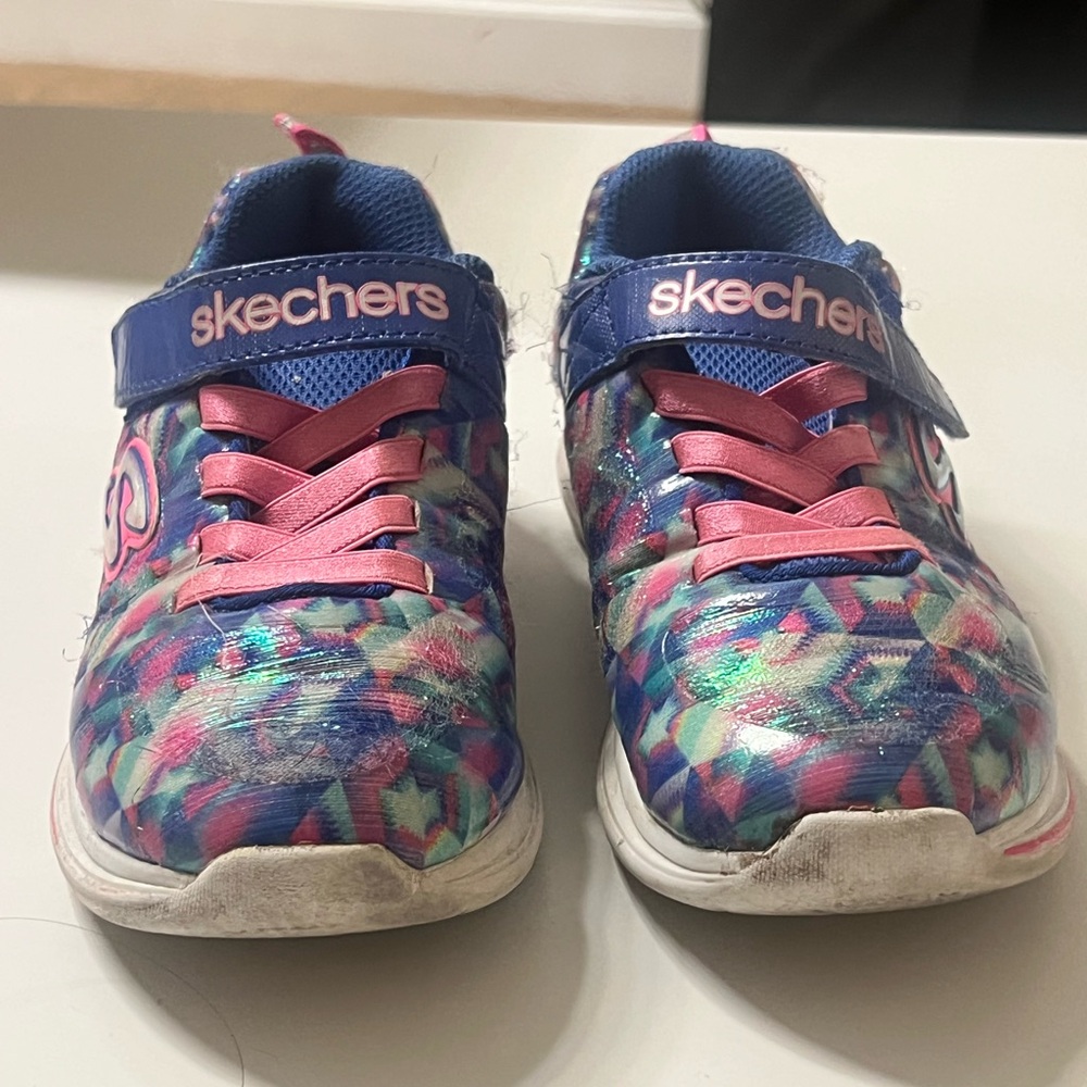 Skechers girls Microspec Plus Swirl Sweet Sneaker